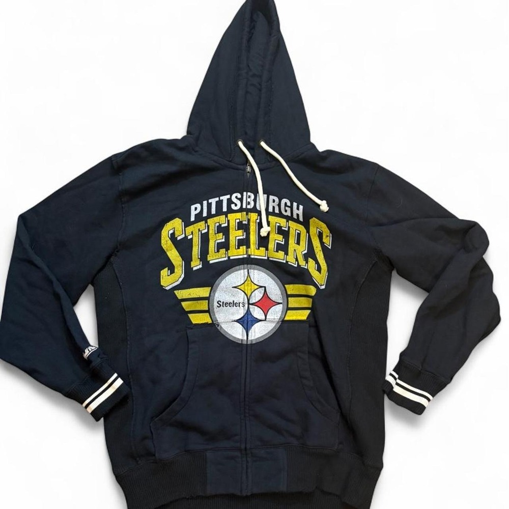 Mitchell & Ness Pittsburgh Steelers Hoodie XL Full Zip NFL Throwback